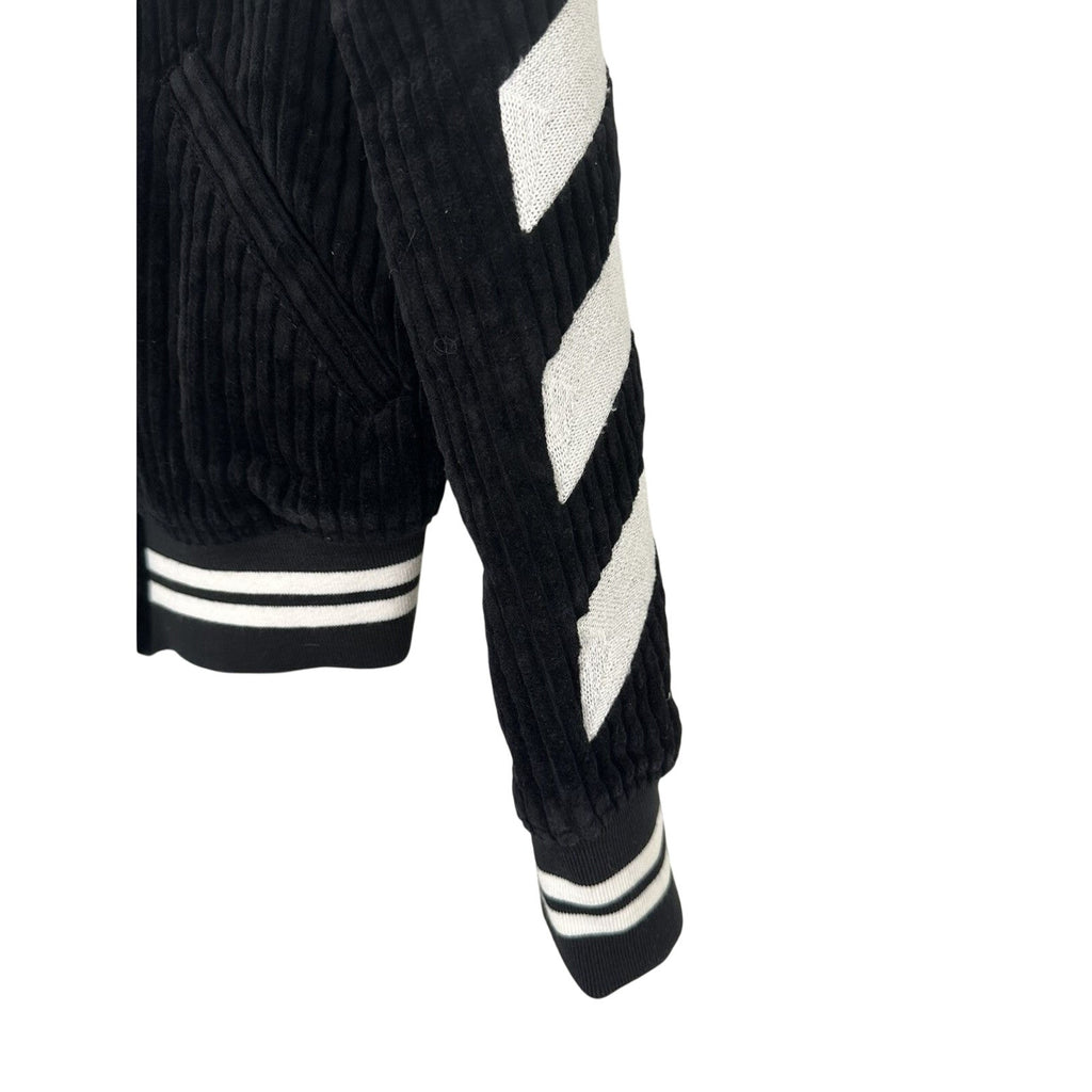 OFF WHITE VARSITY JACKET CORDUROY