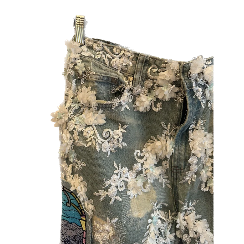 Who Decides War Floral Rare Denim