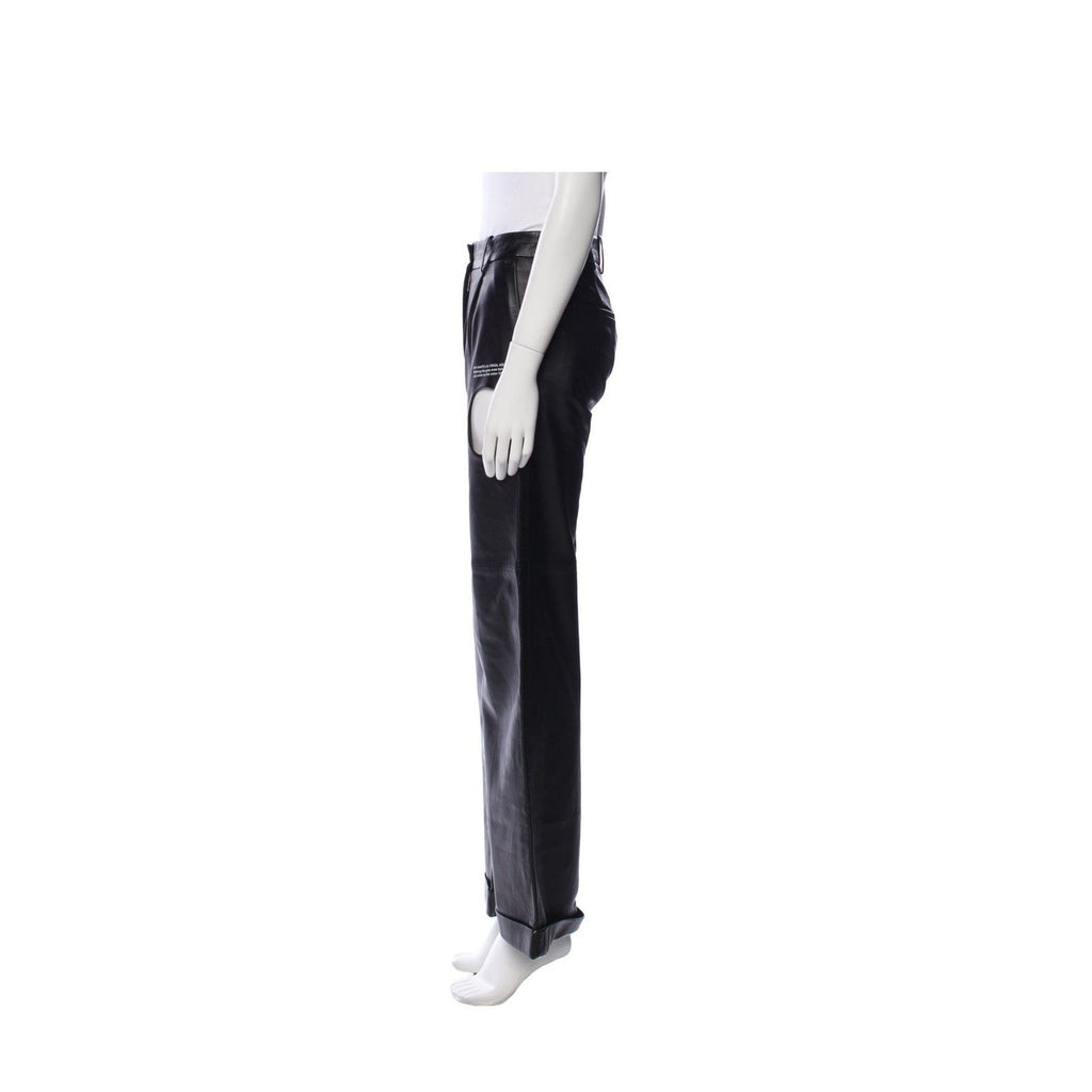 OFF WHITE LEATHER PANTS