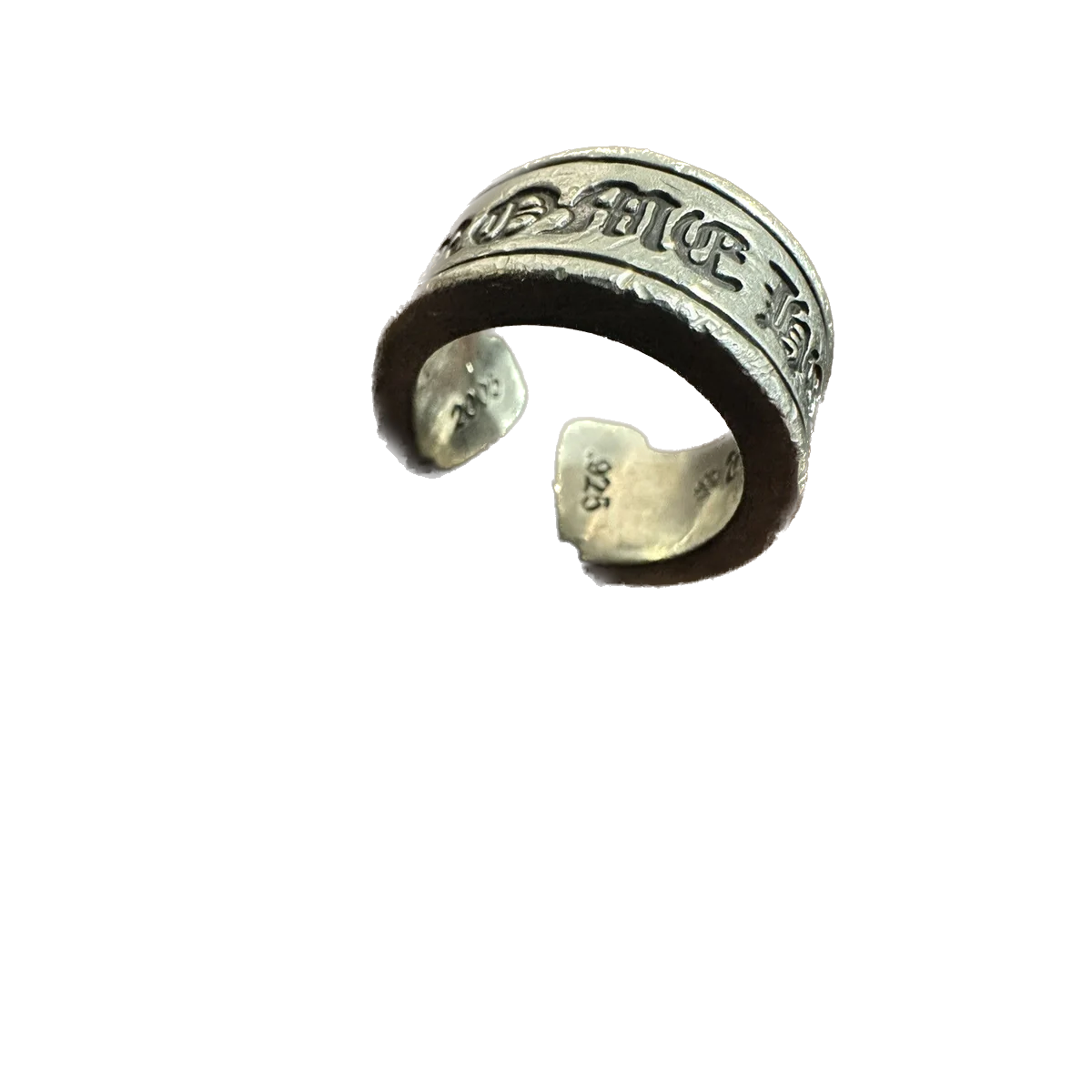 CHROME HEARTS RING scroll 8.5”