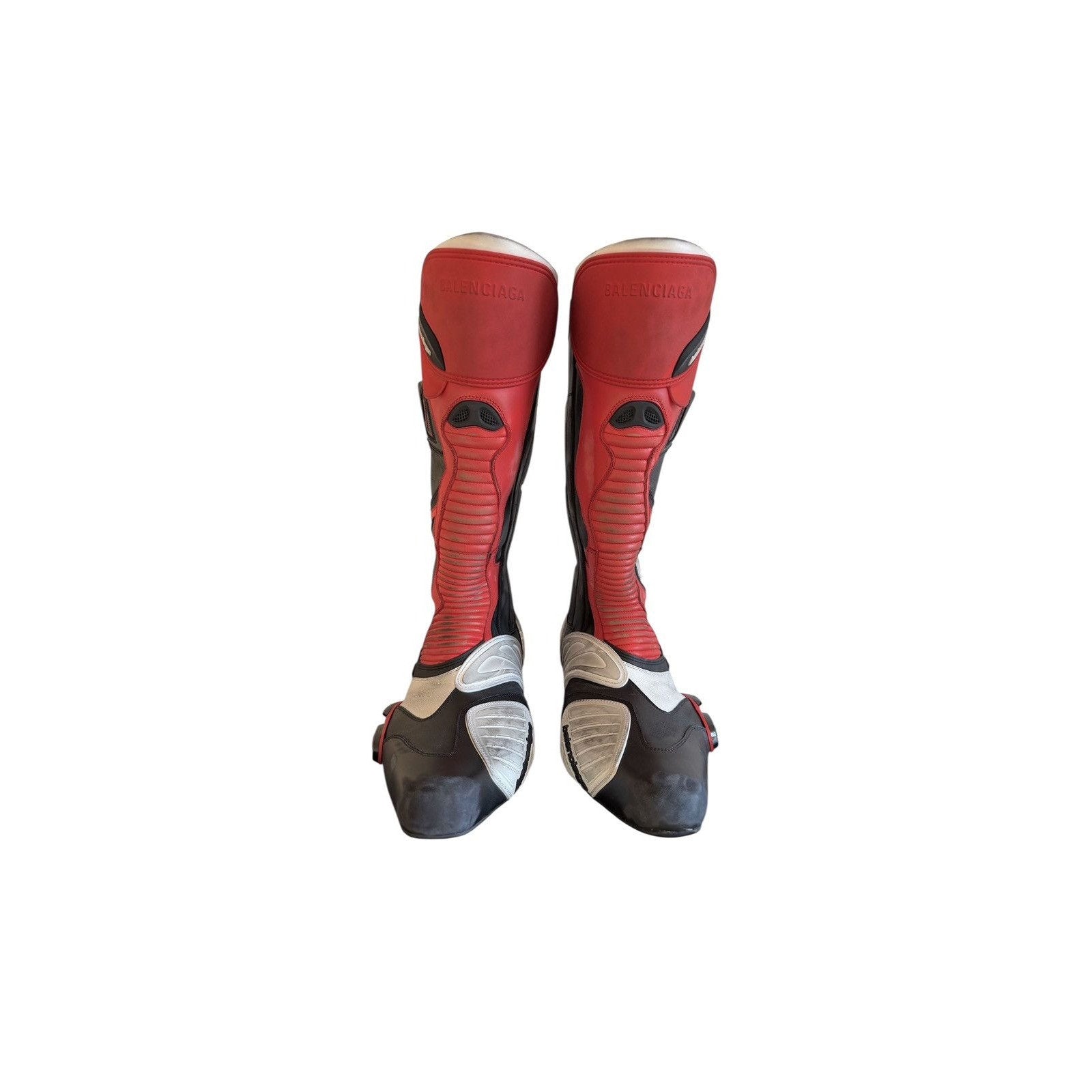 New Black Red White Winter 23 Biker Boots