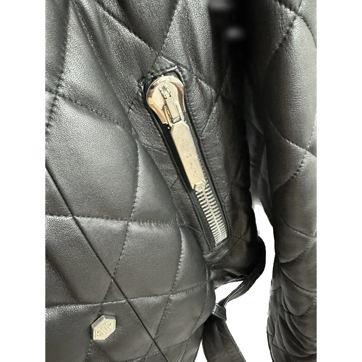 Philipp Plein Leather Jacket Quilted