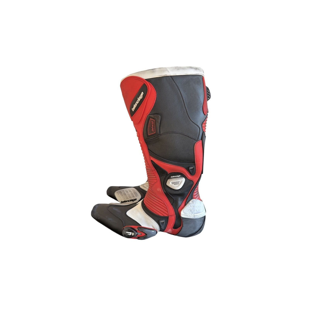 New Black Red White Winter 23 Biker Boots