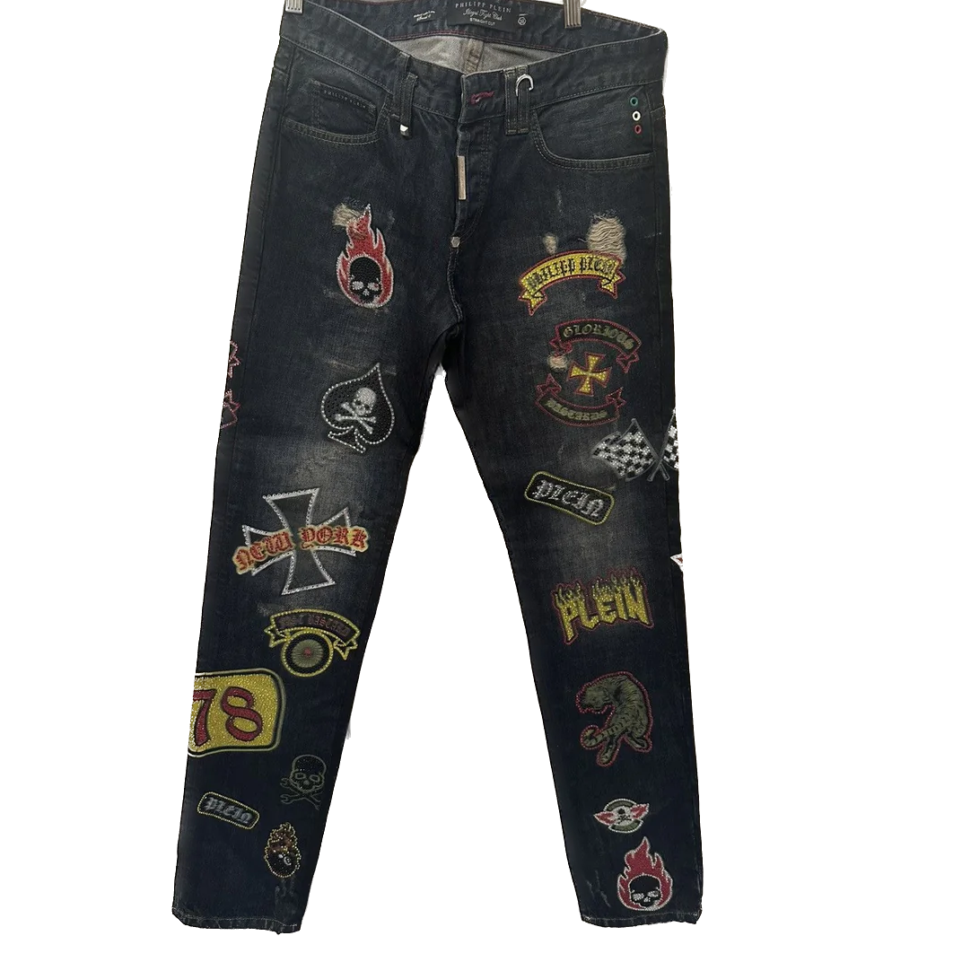 Philipp Plein Patchwork Denim SICK