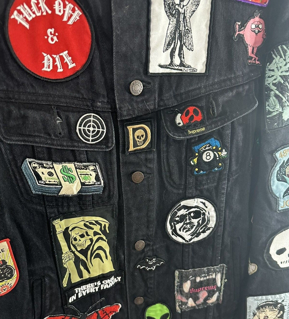 Supreme PATCHWORK DENIM JACKET