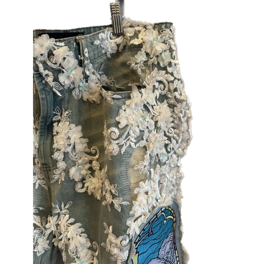 Who Decides War Floral Rare Denim
