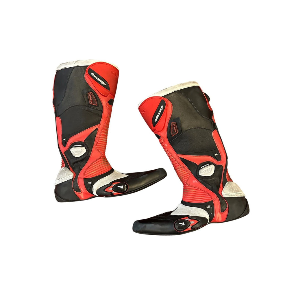 New Black Red White Winter 23 Biker Boots