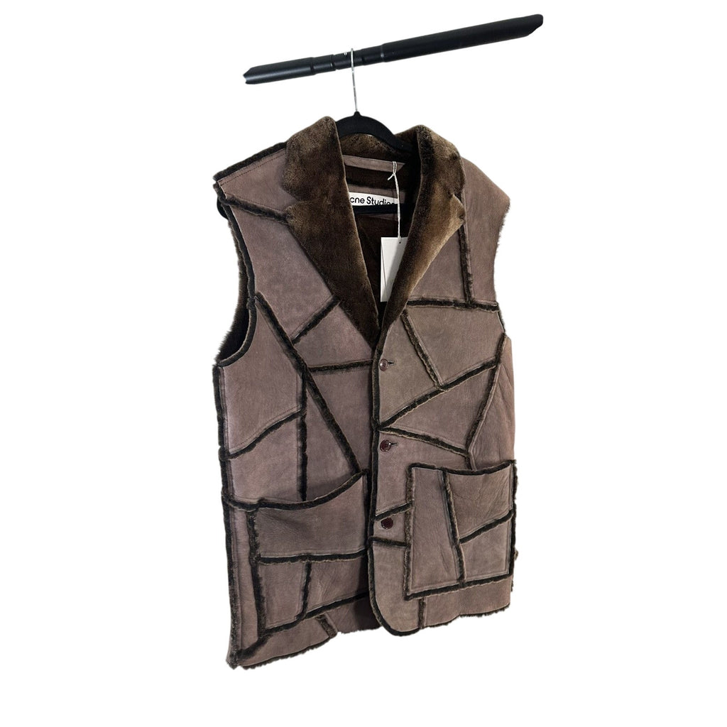 Acne Studios Shearling color block Vest