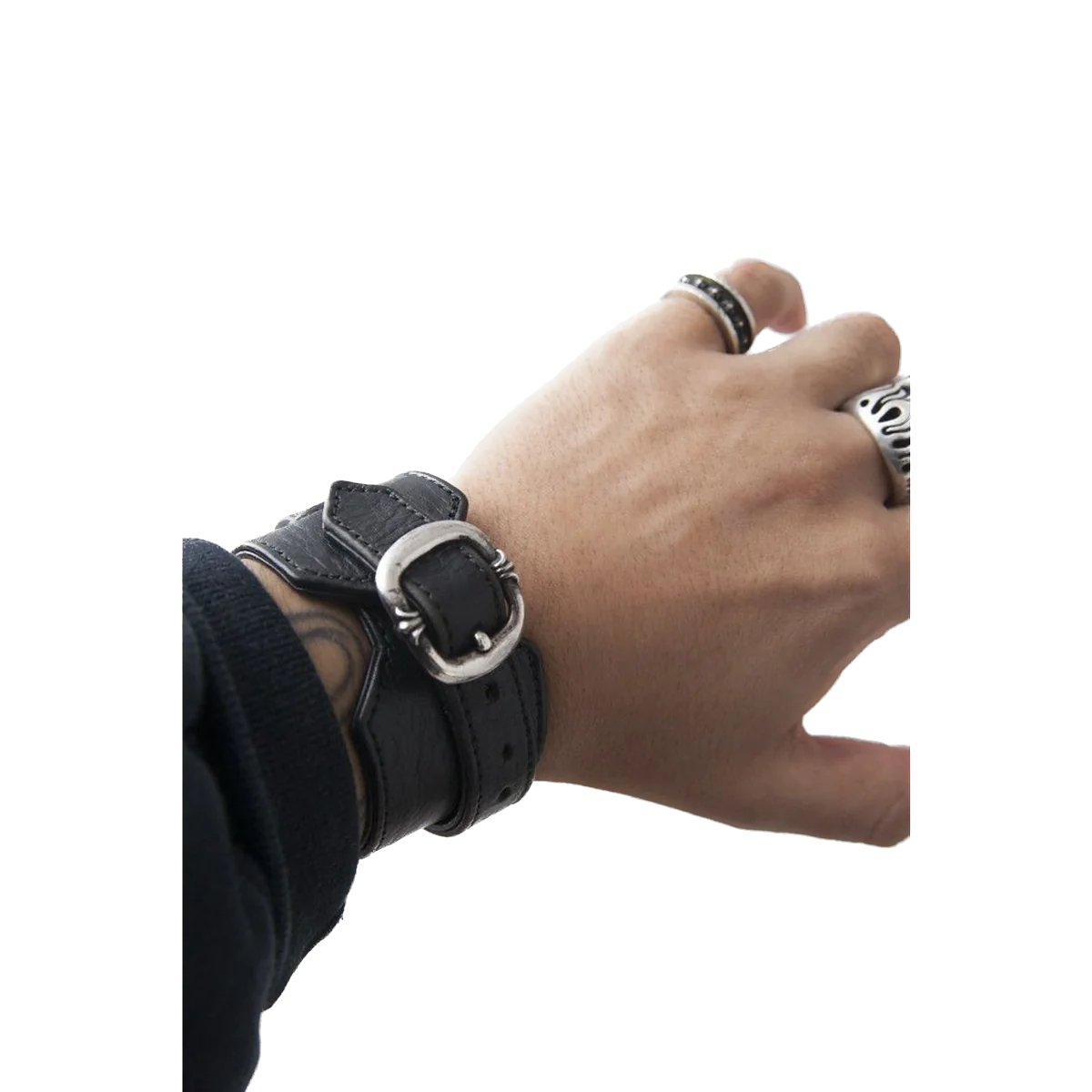 Gunslingler wrap leather bracelet