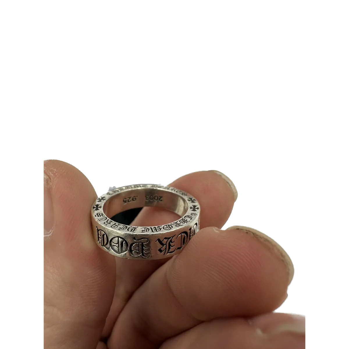 CHROME HEARTS RING Fuck You 9”