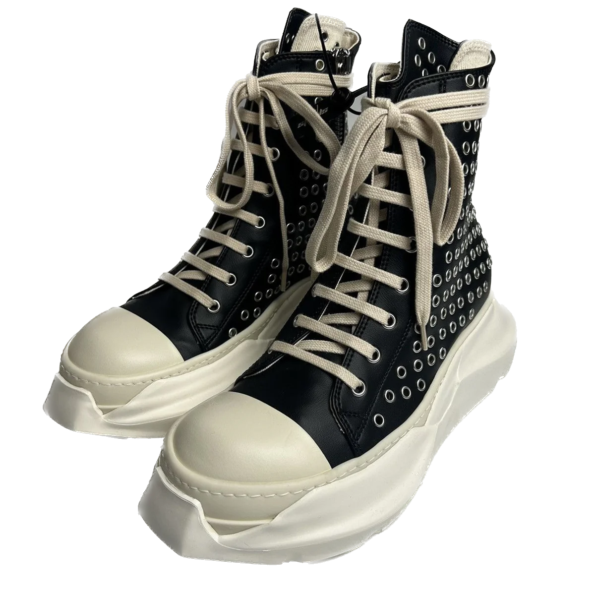 Rick Owens Abstract Ramones High Gimp Eyelets
