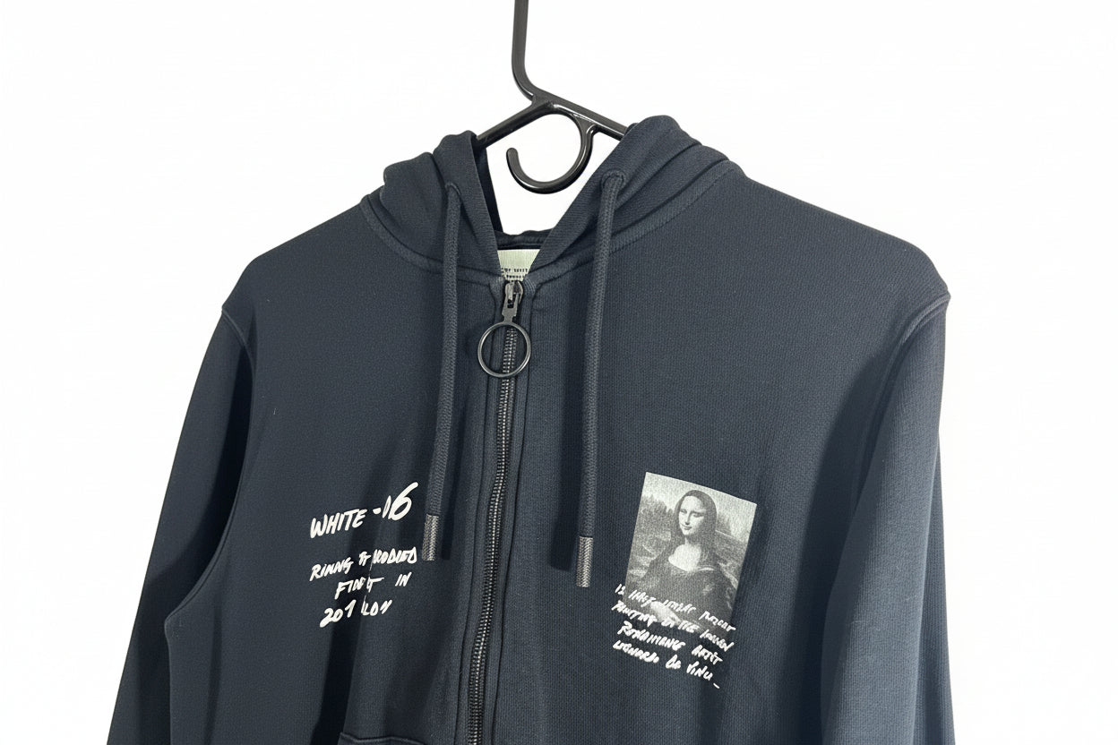 Off White Hoodie zip Mona Lisa
