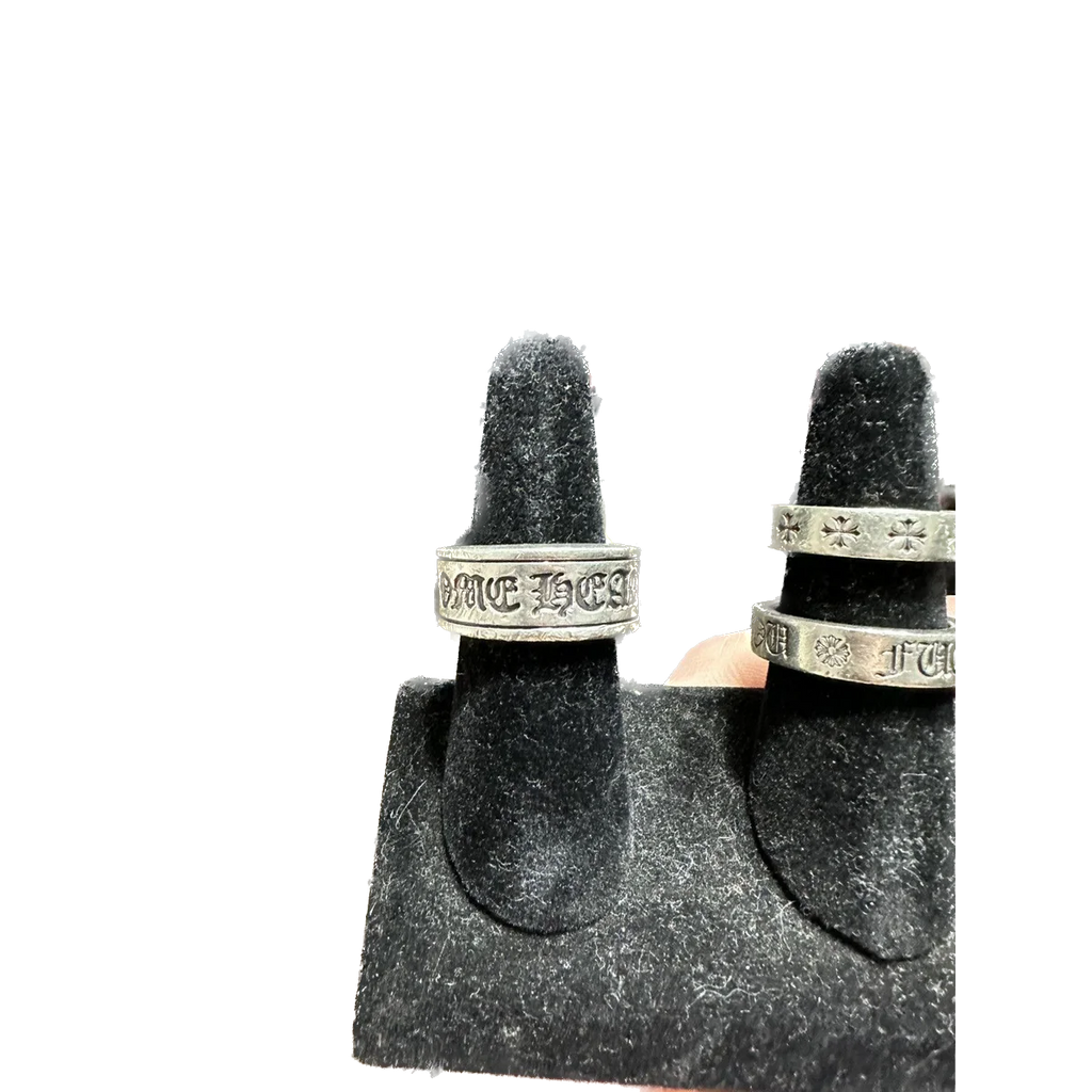 CHROME HEARTS RING scroll 8.5”