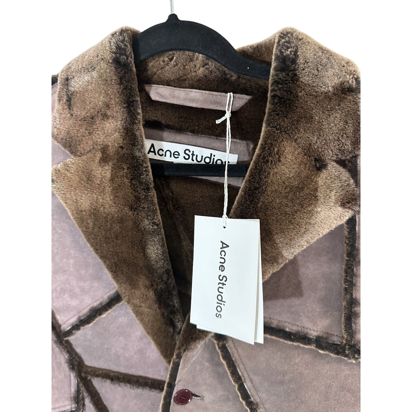 Acne Studios Shearling color block Vest