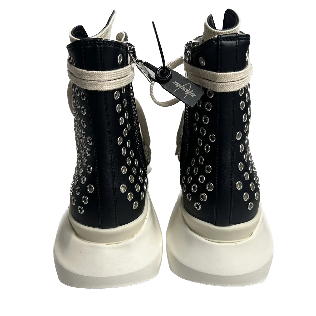 Rick Owens Abstract Ramones High Gimp Eyelets