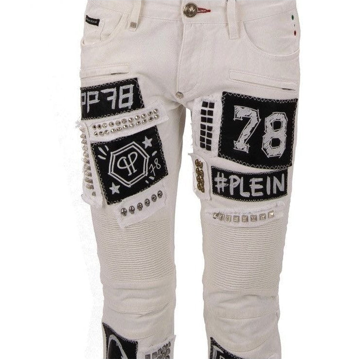 Philipp Plein Denim “Ghetto Blaster” Studded