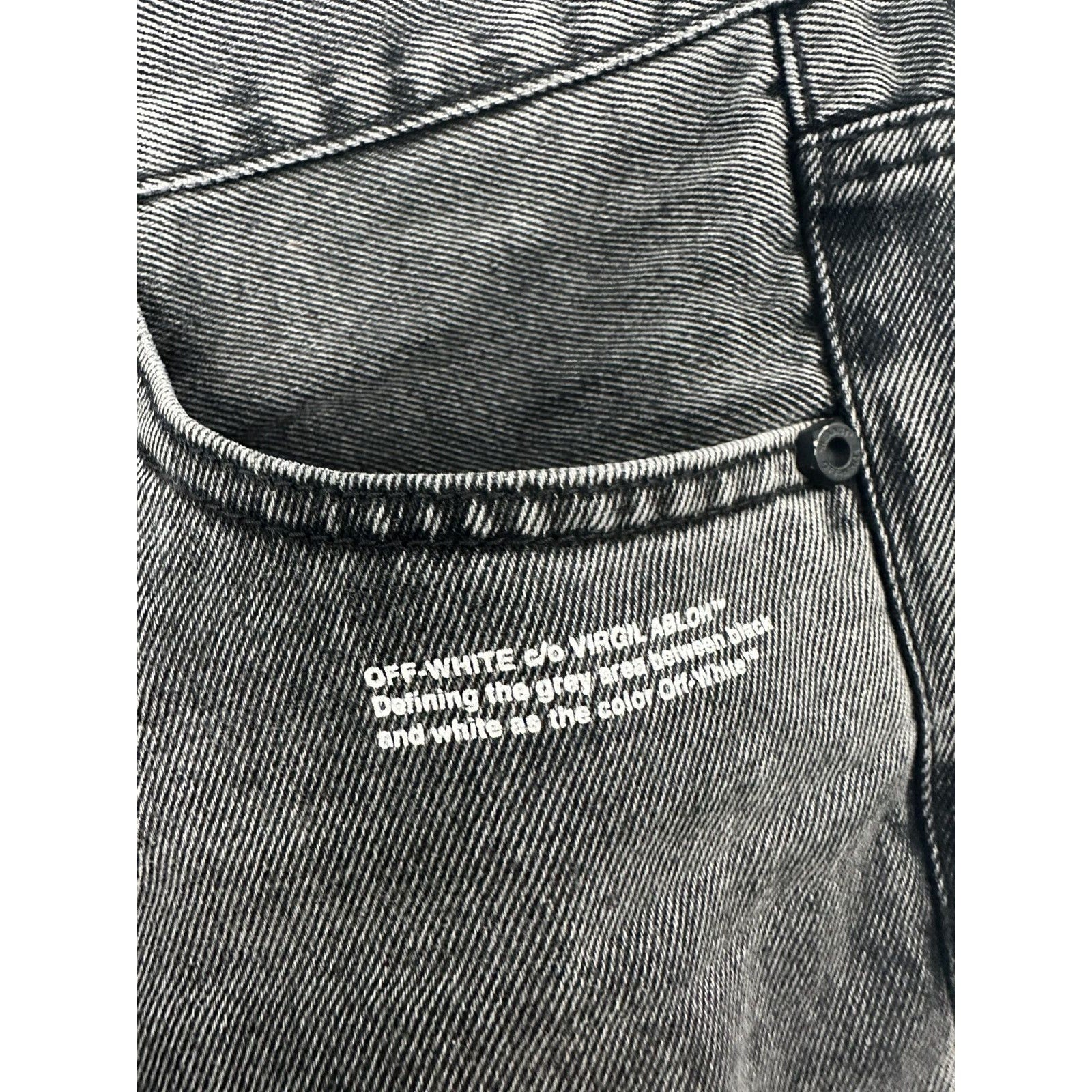 OFF WHITE DENIM JEANS