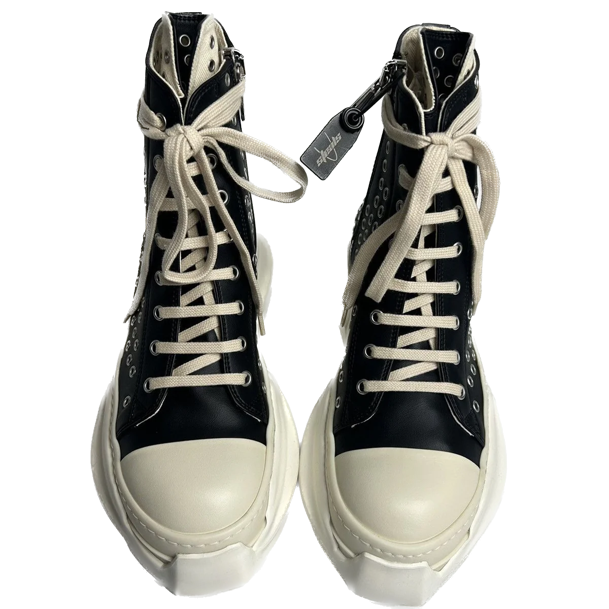 Rick Owens Abstract Ramones High Gimp Eyelets