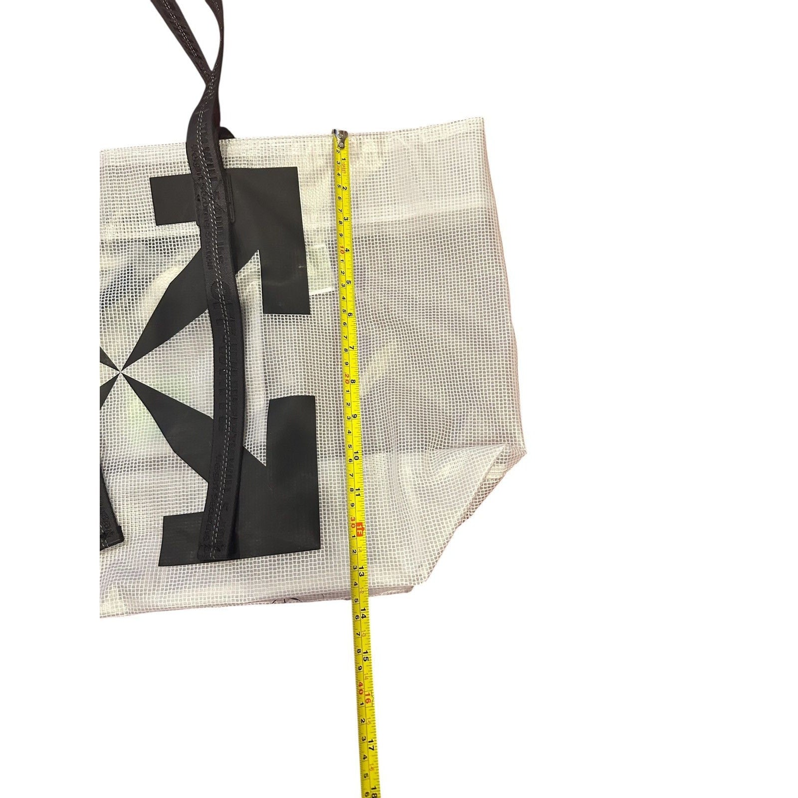 OFF WHITE TRANSPARENT TOTE