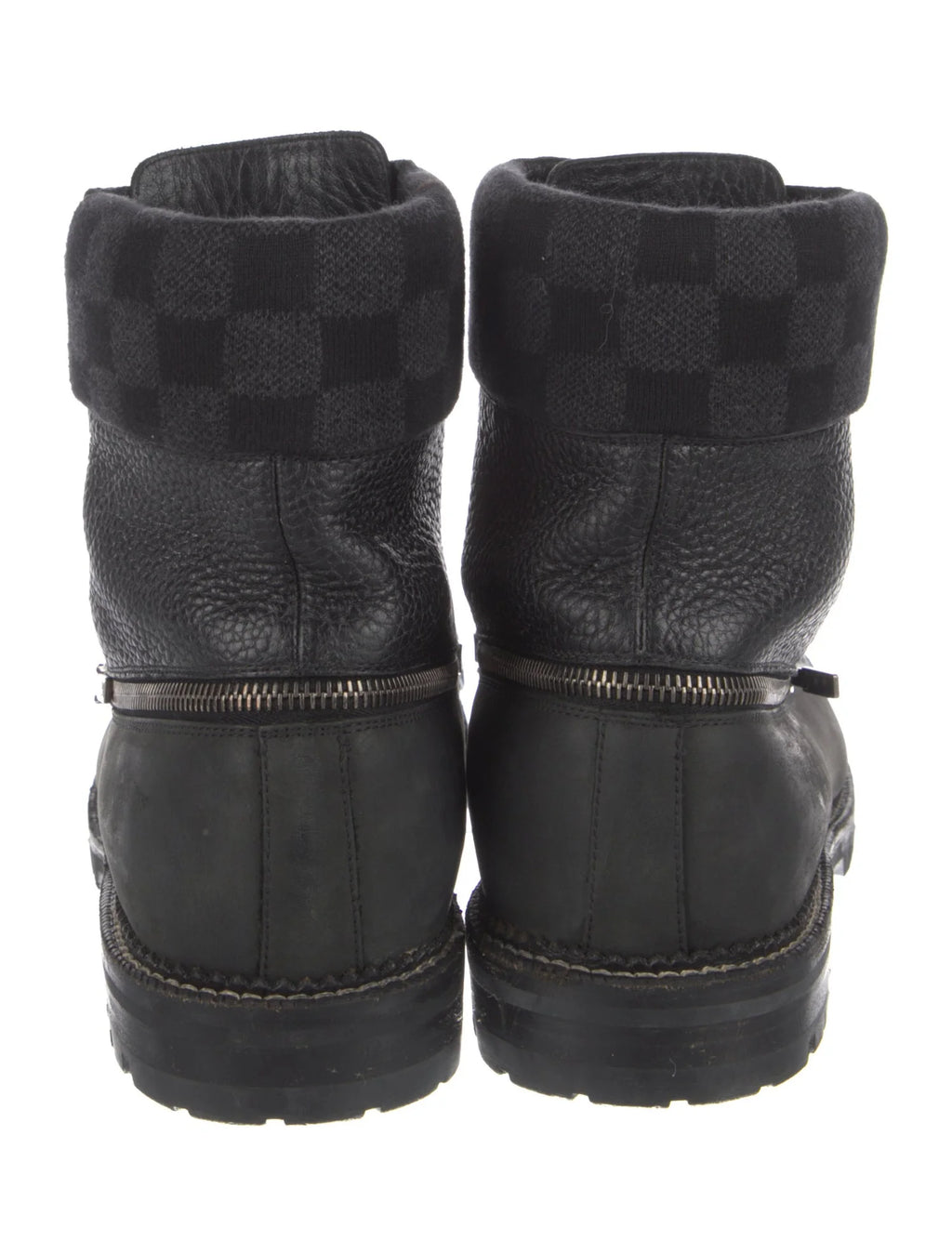Louis Vuitton Leather Lace-Up Boots