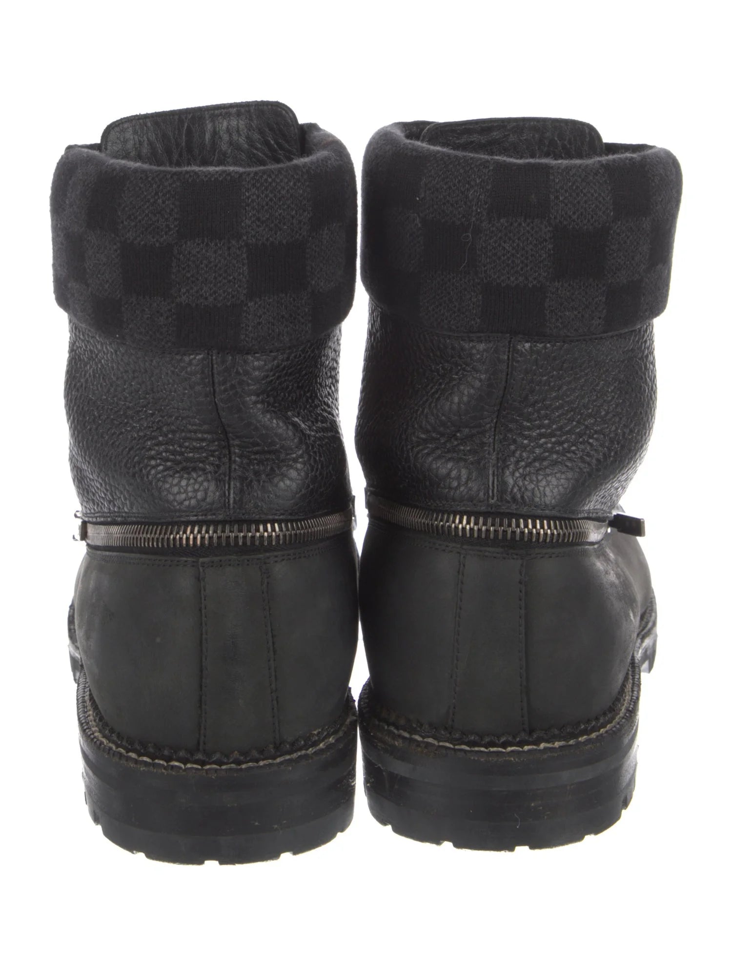 Louis Vuitton Leather Lace-Up Boots