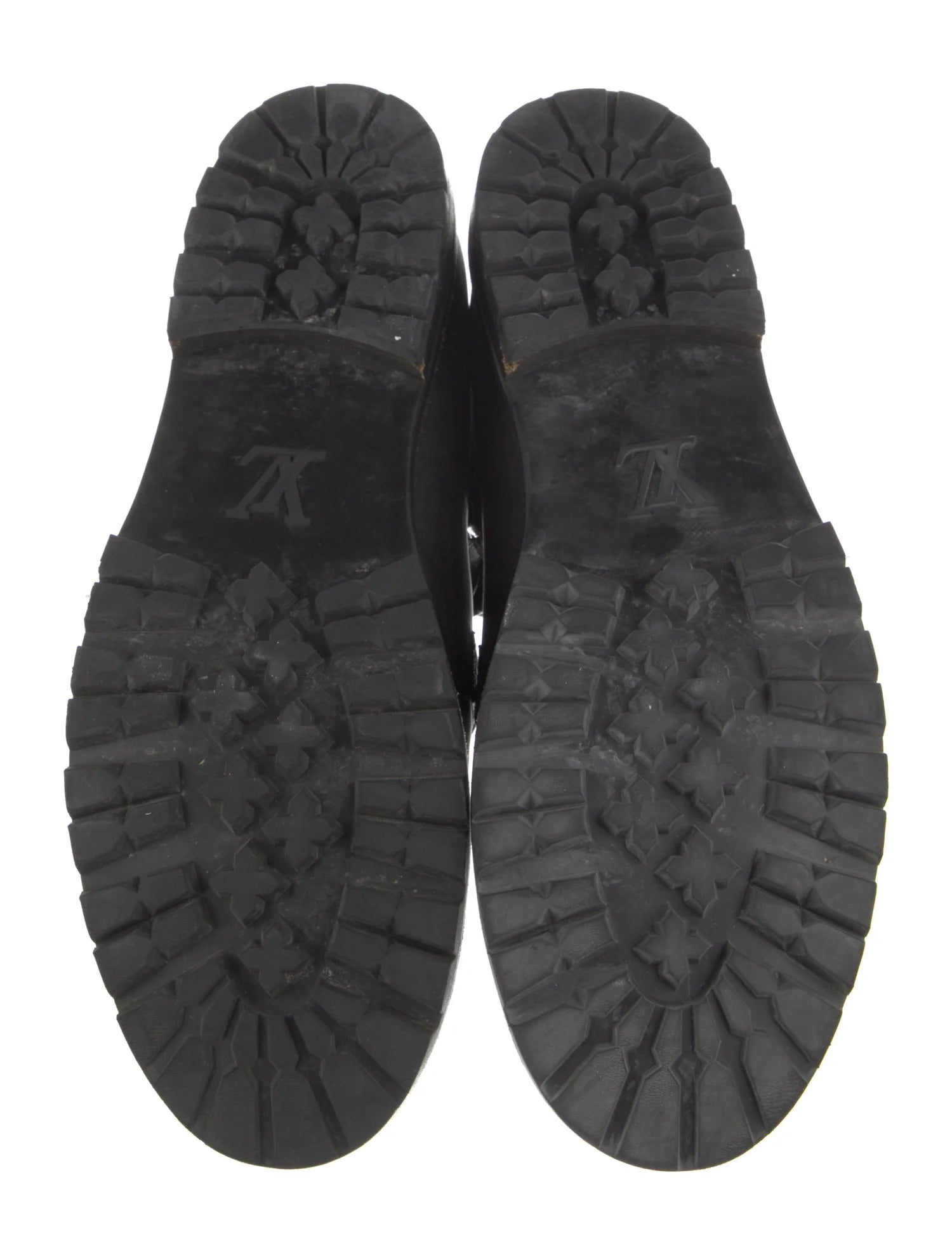 Louis Vuitton Leather Lace-Up Boots