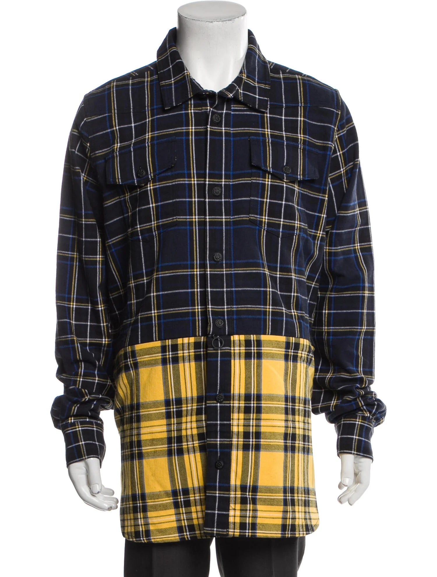 Off White Plaid Shirt