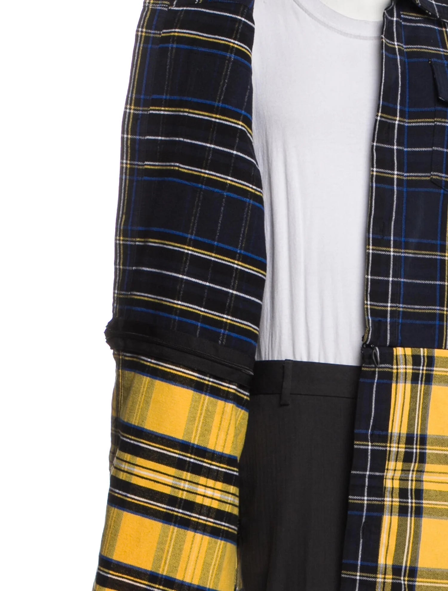 Off White Plaid Shirt