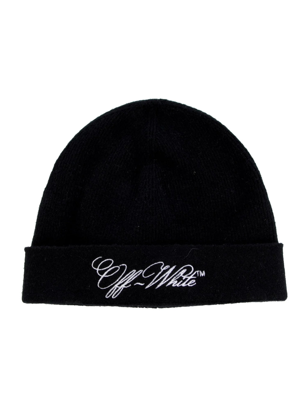 Off White Black Beanie