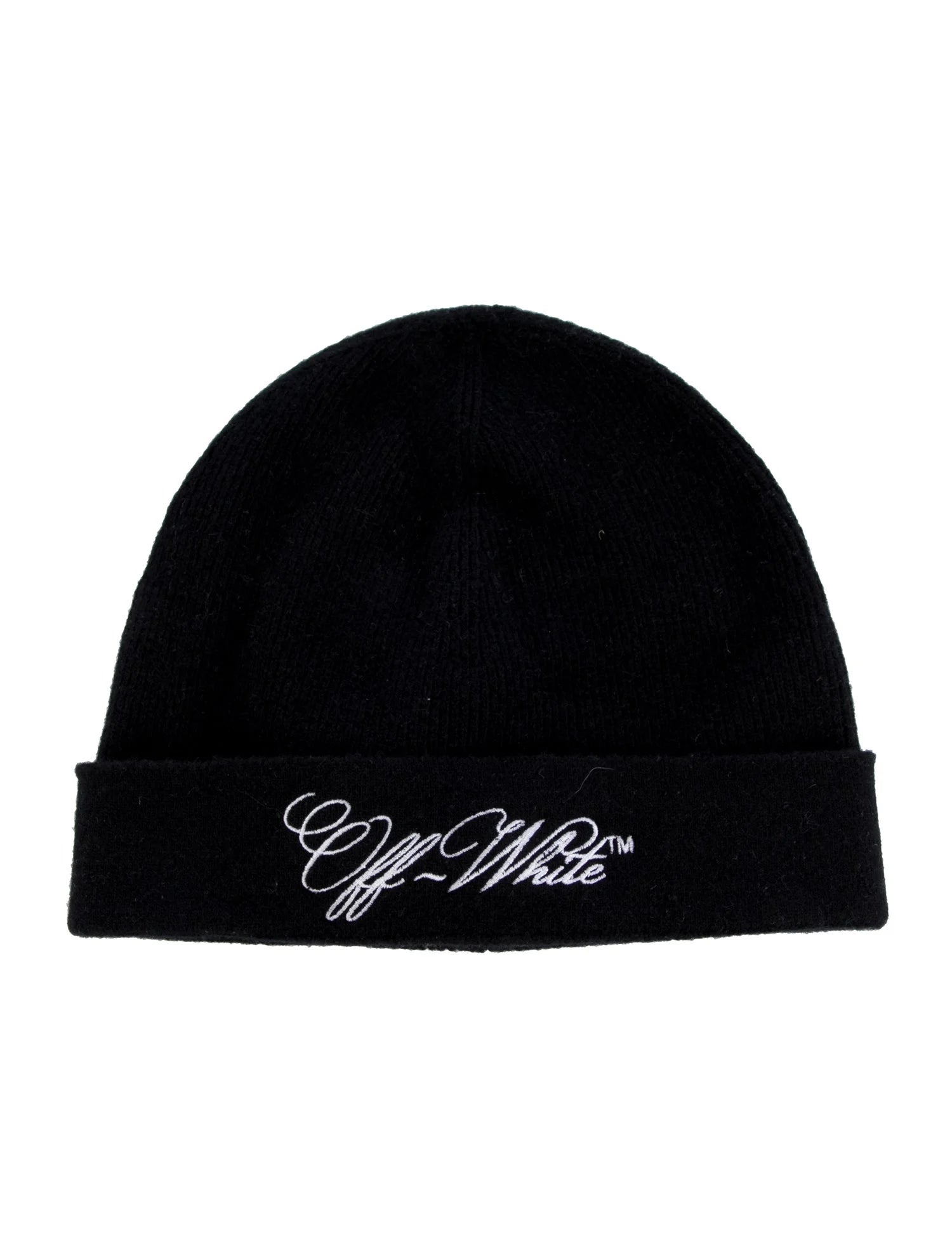 Off White Black Beanie