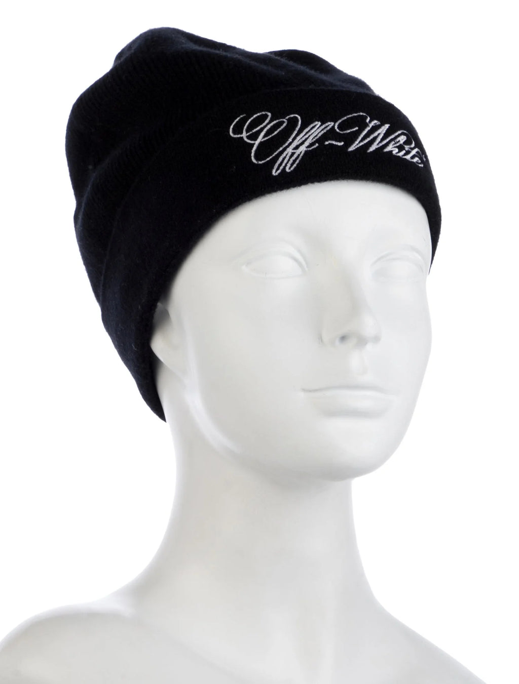 Off White Black Beanie