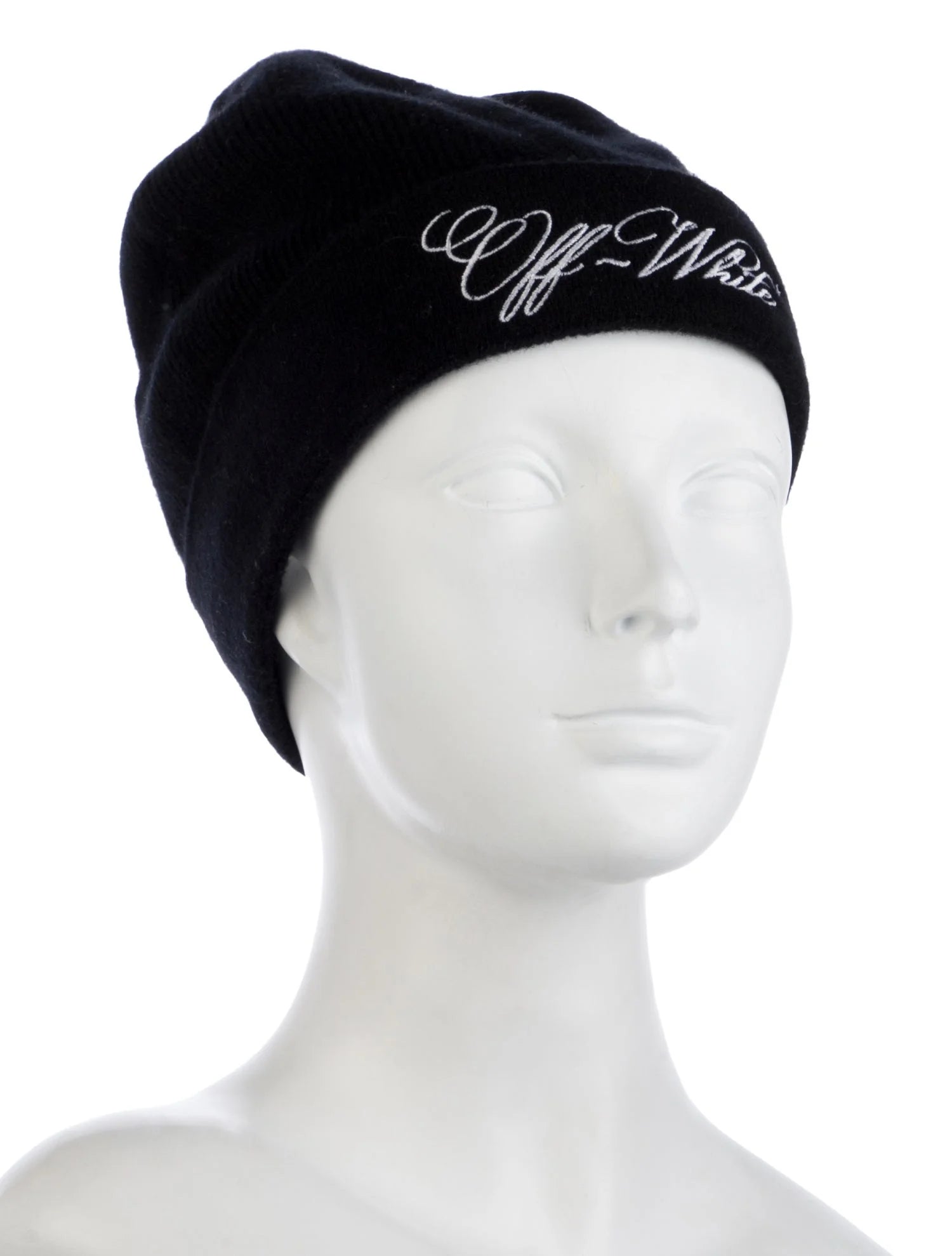Off White Black Beanie