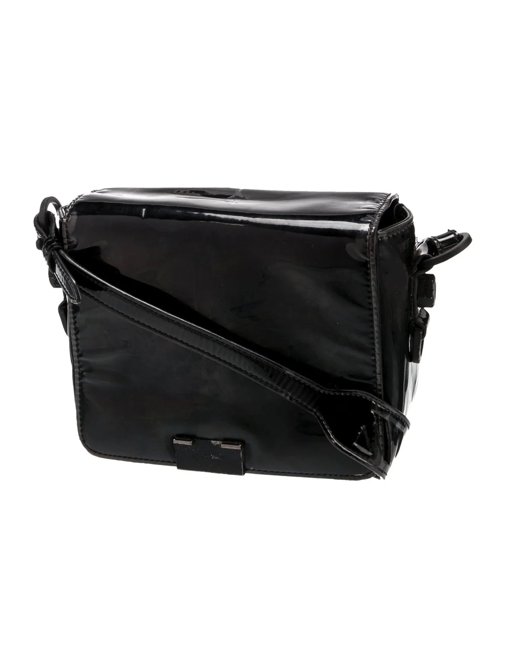 Off-White Patent Leather Shoulder Bag