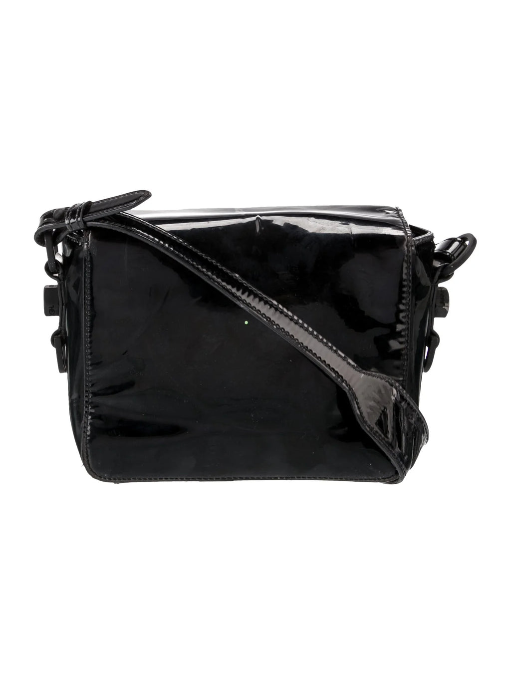 Off-White Patent Leather Shoulder Bag