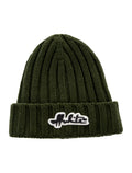 Off White Green Beanie