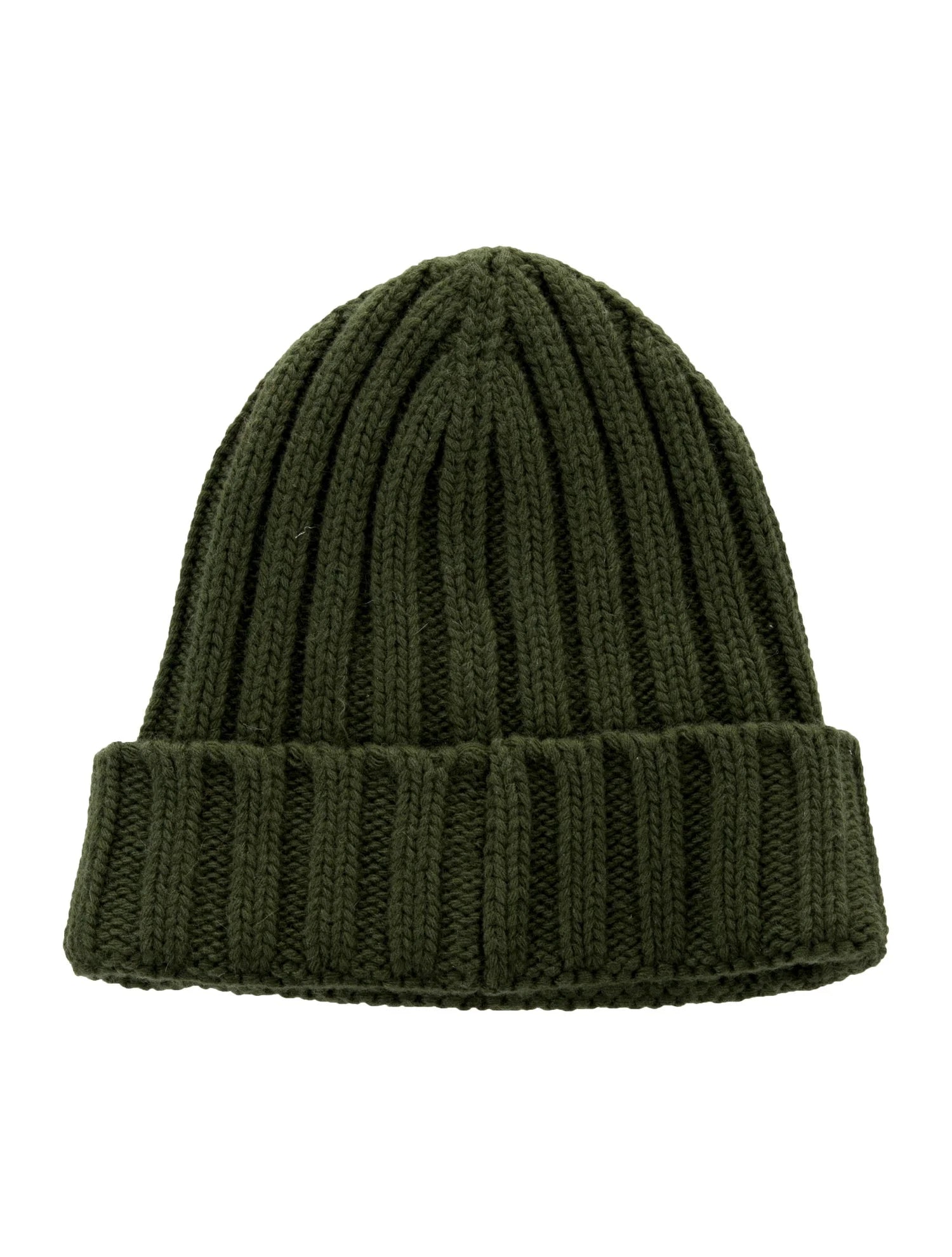 Off White Green Beanie