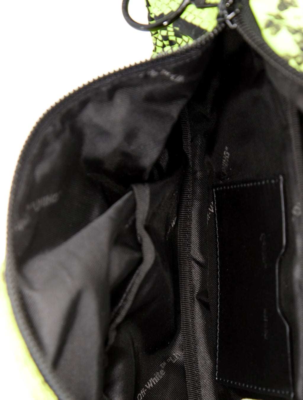 OFF-WHITE SNAKESKIN WAIST BAG