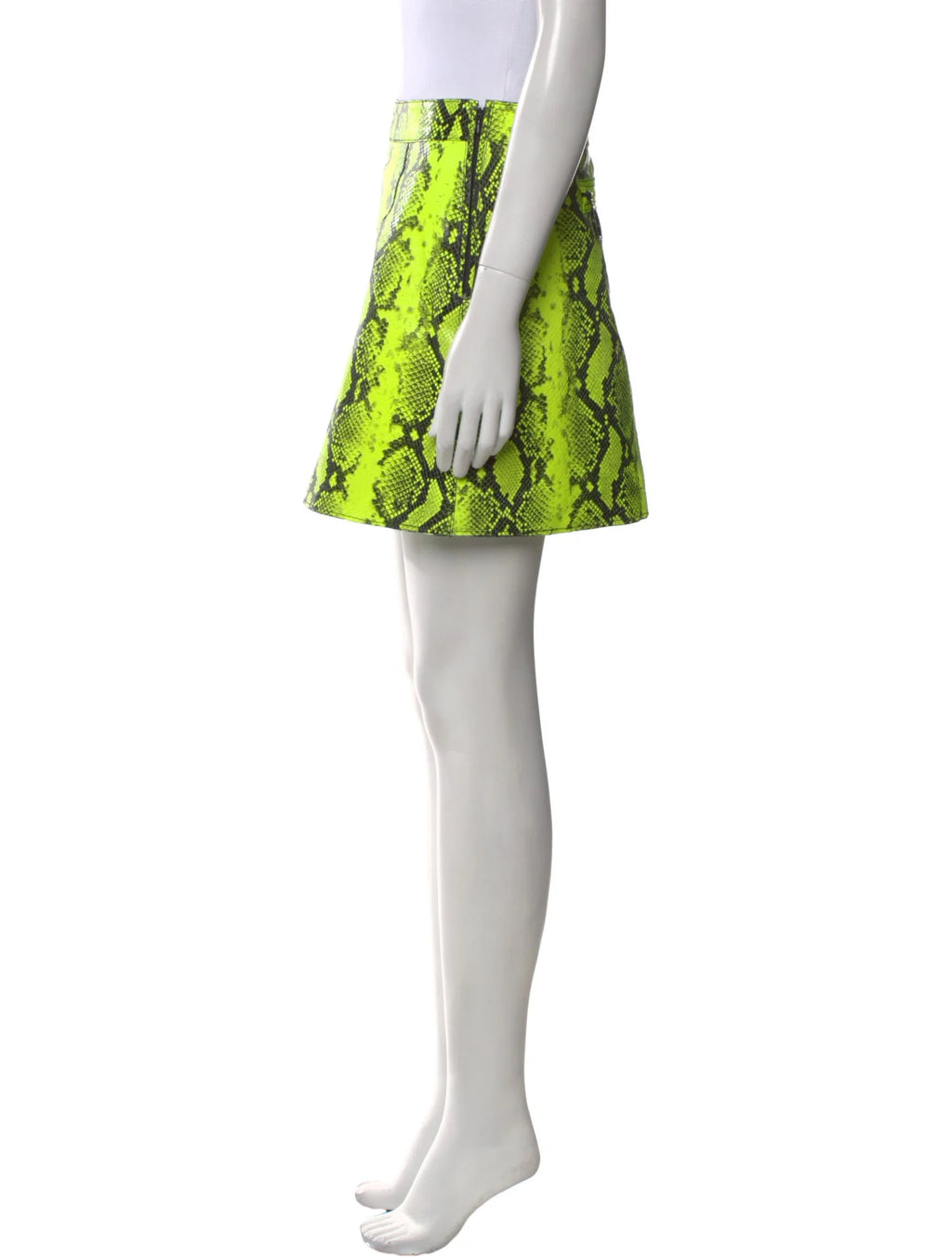 Off White Snakeskin Skirt