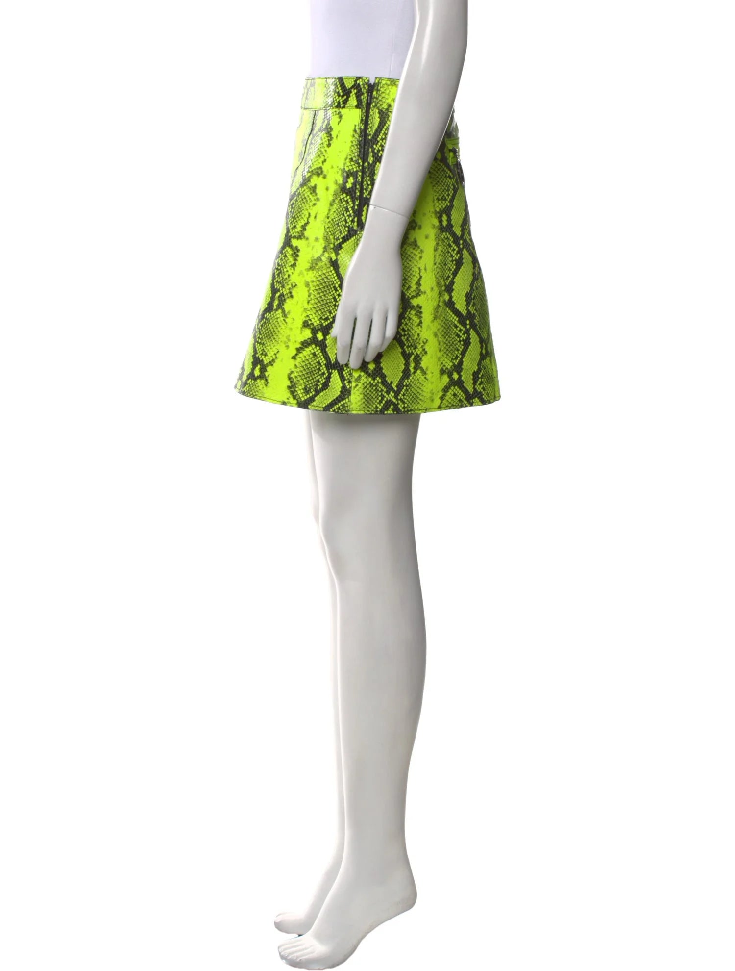 Off White Snakeskin Skirt