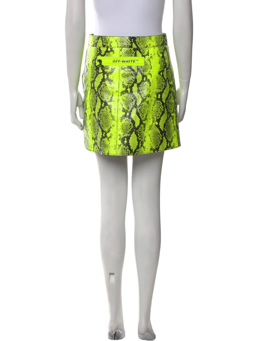 Off White Snakeskin Skirt