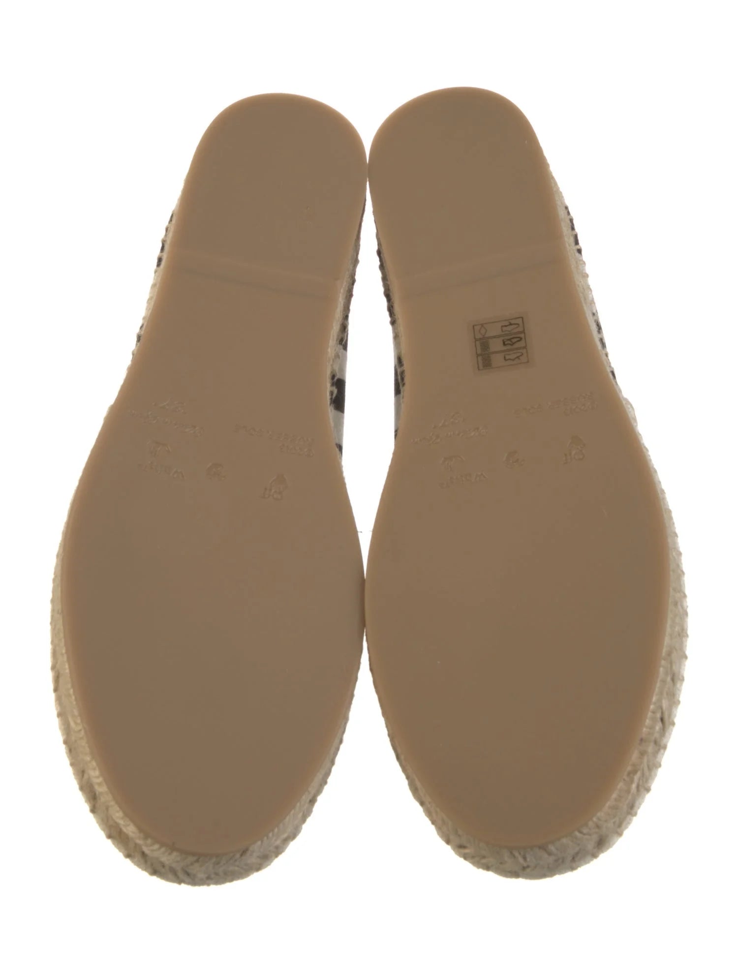 Off-White Canvas Striped Espadrilles