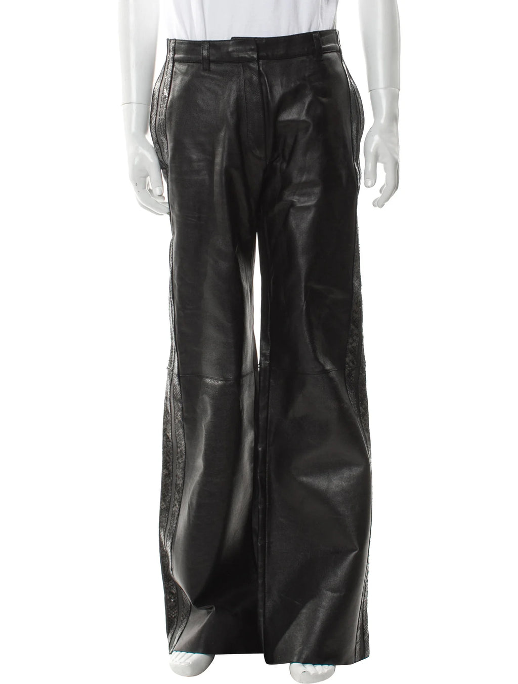 OFF WHITE LEATHER PANTS