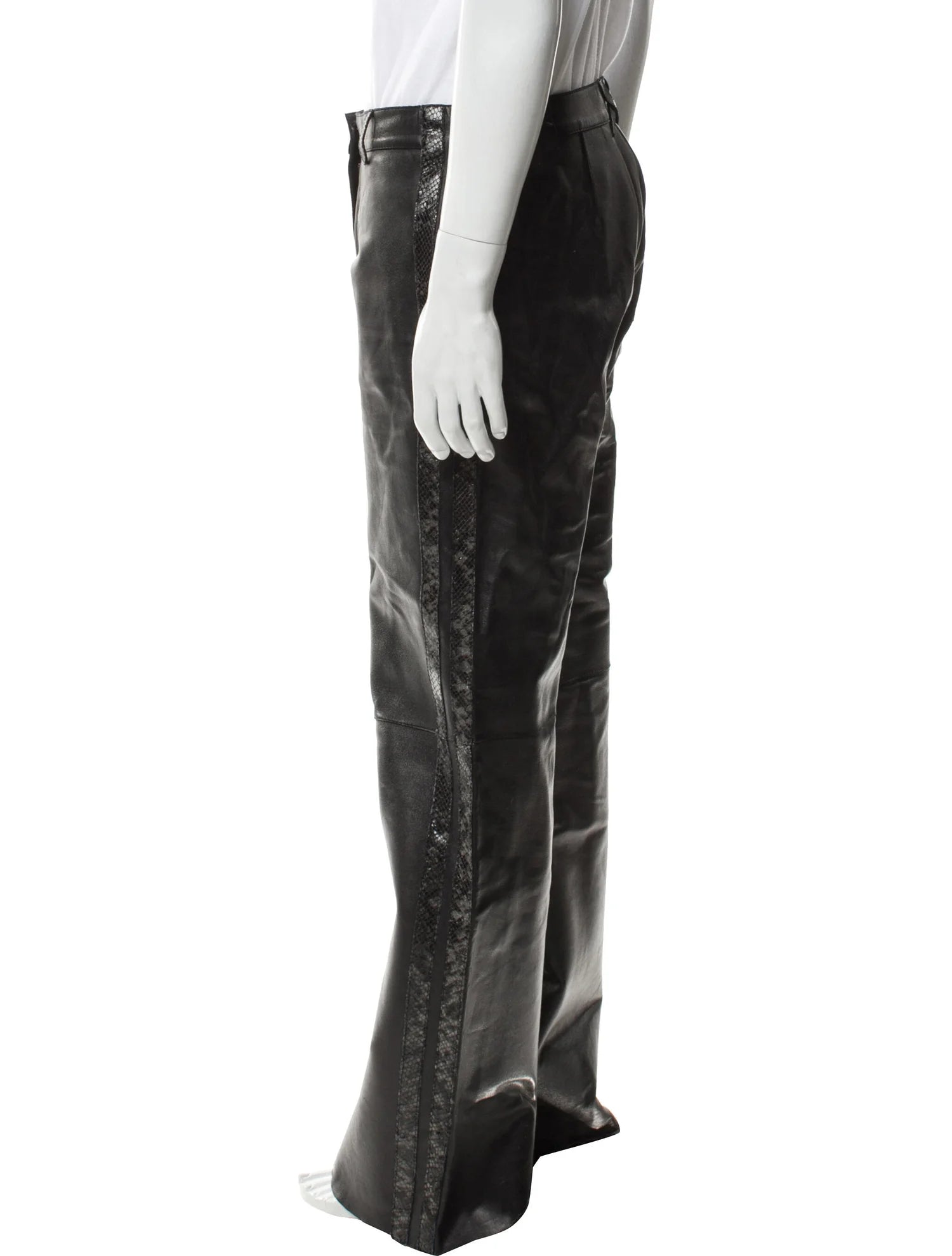 OFF WHITE LEATHER PANTS