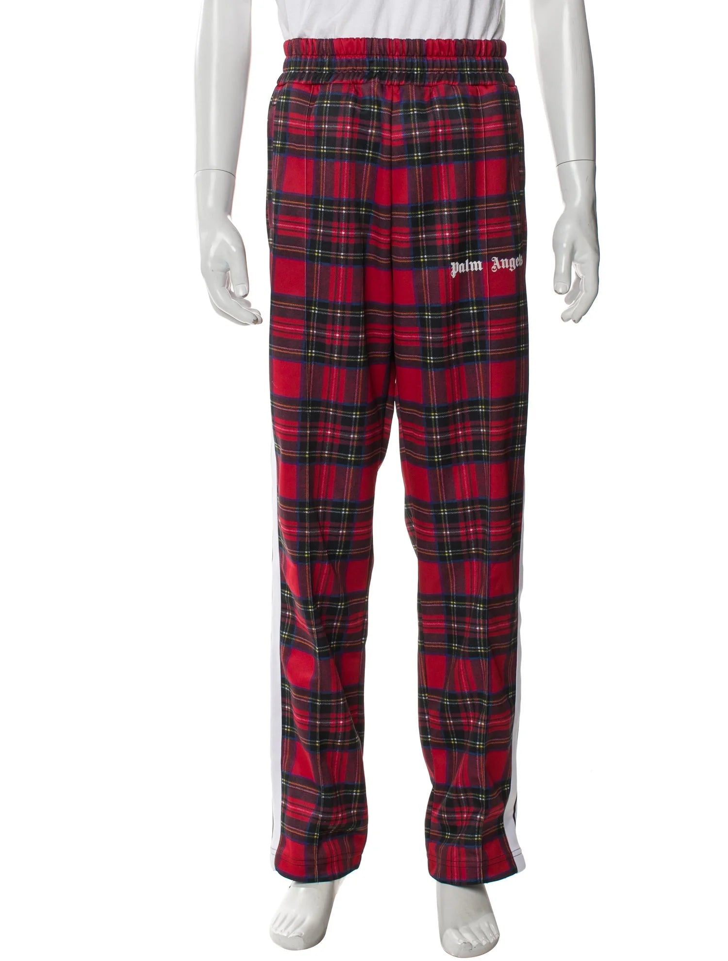 Palm Angels Plaid Track Pants Trousers
