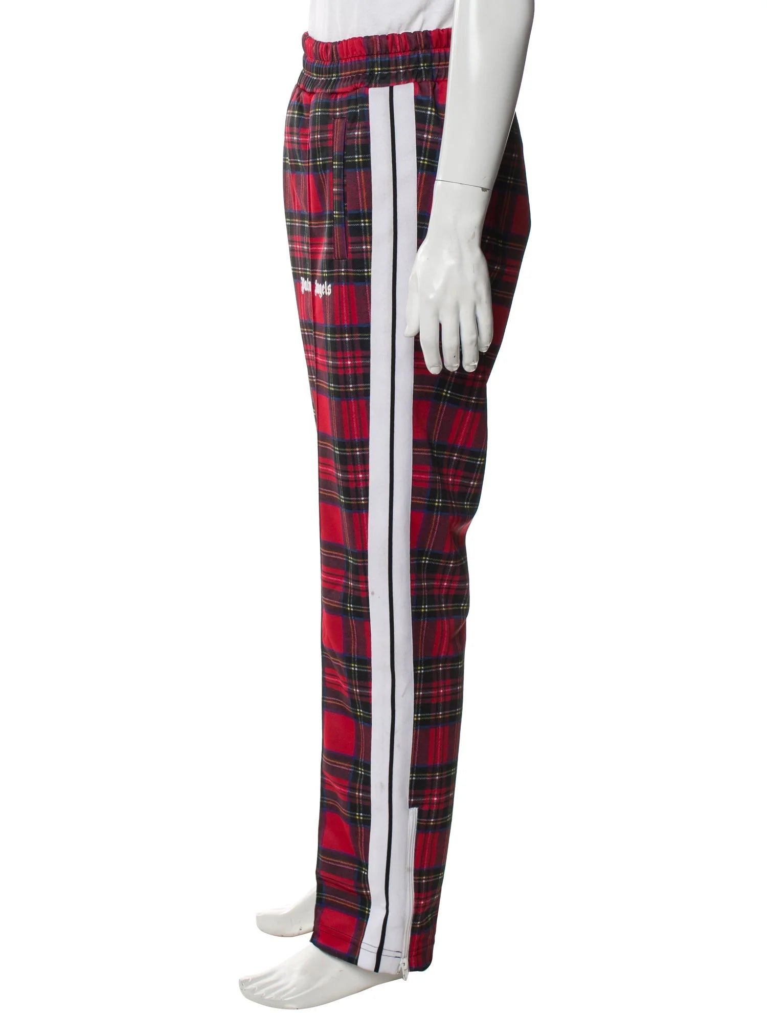 Palm Angels Plaid Track Pants Trousers