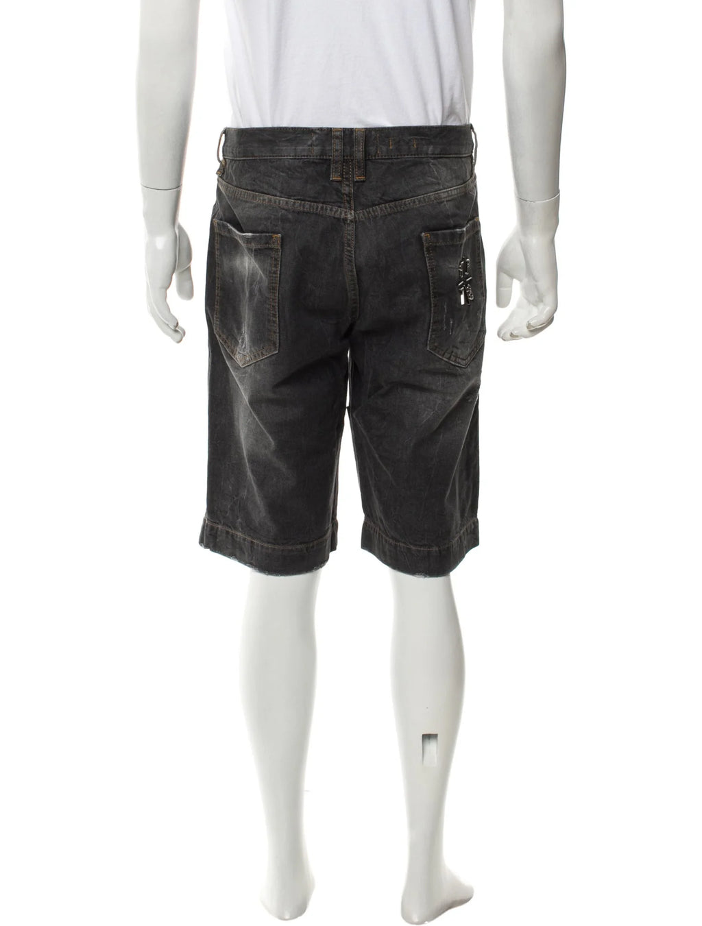 Philipp Plein Denim Jean Shorts
