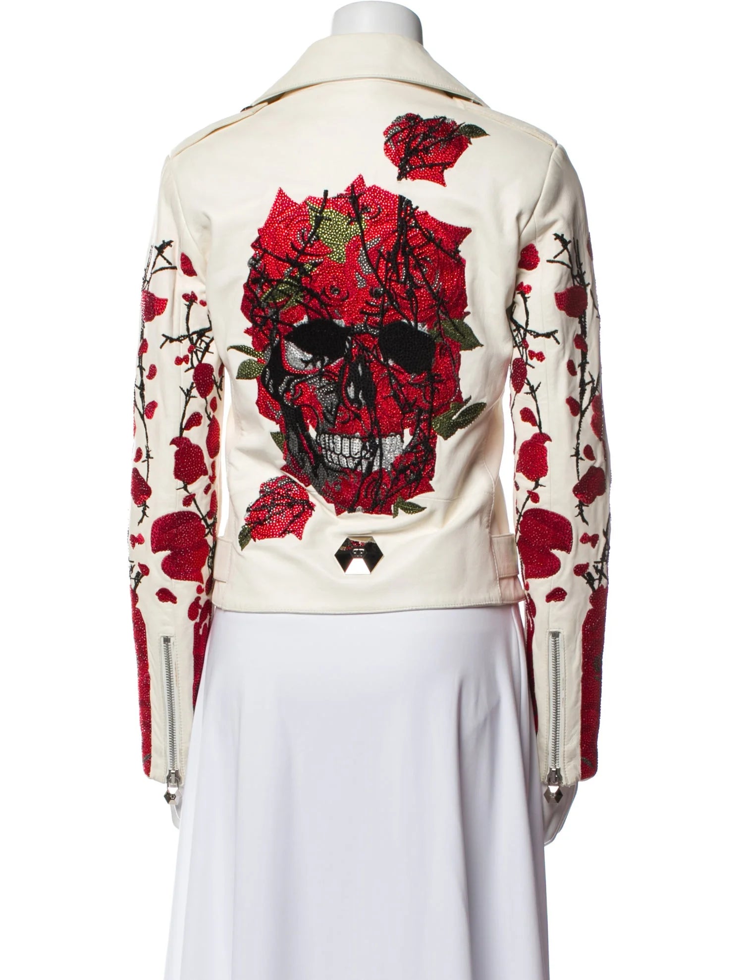 Philipp Plein Biker Jacket Leather
