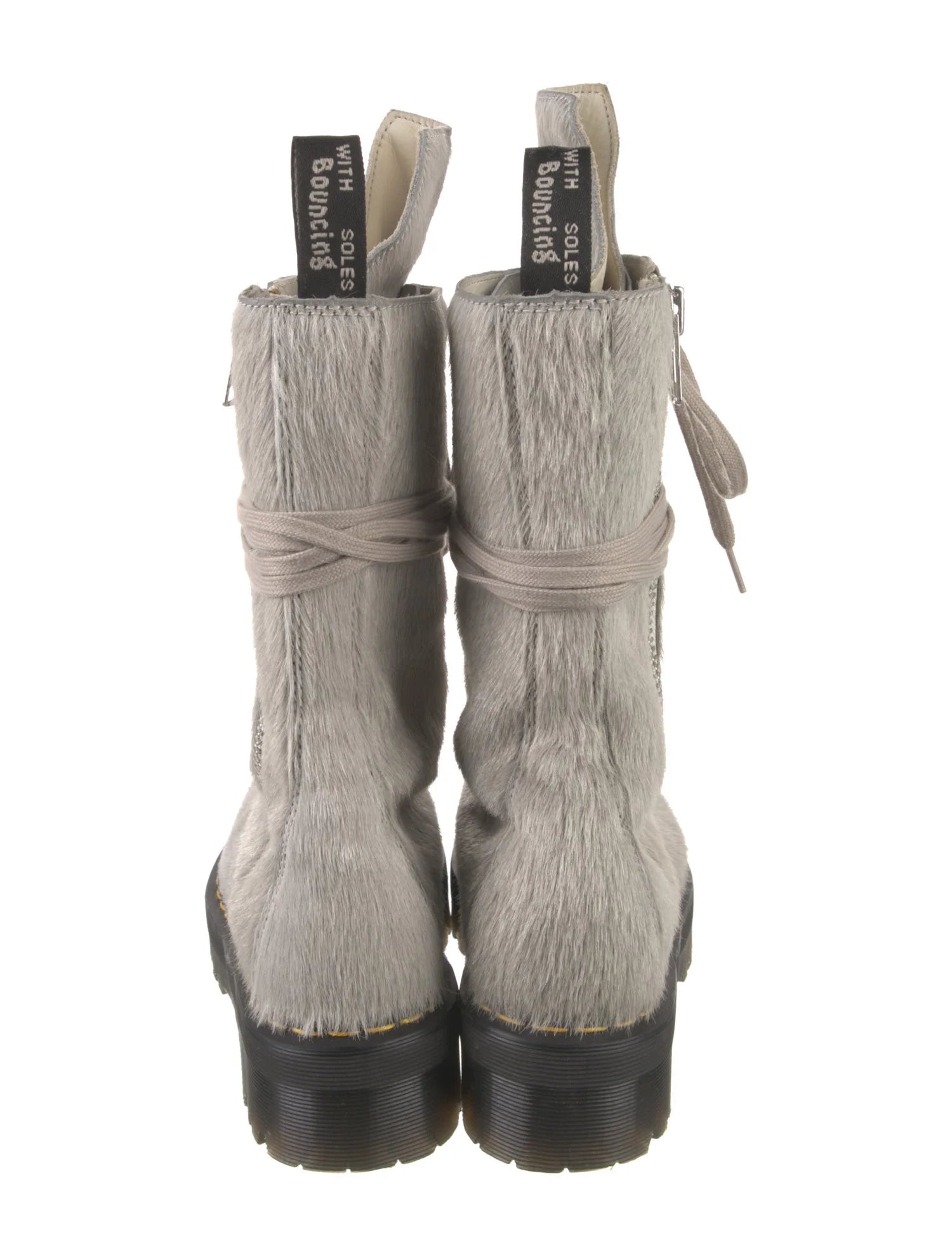Rick Owens x Dr. Martens Pony Hair Boots