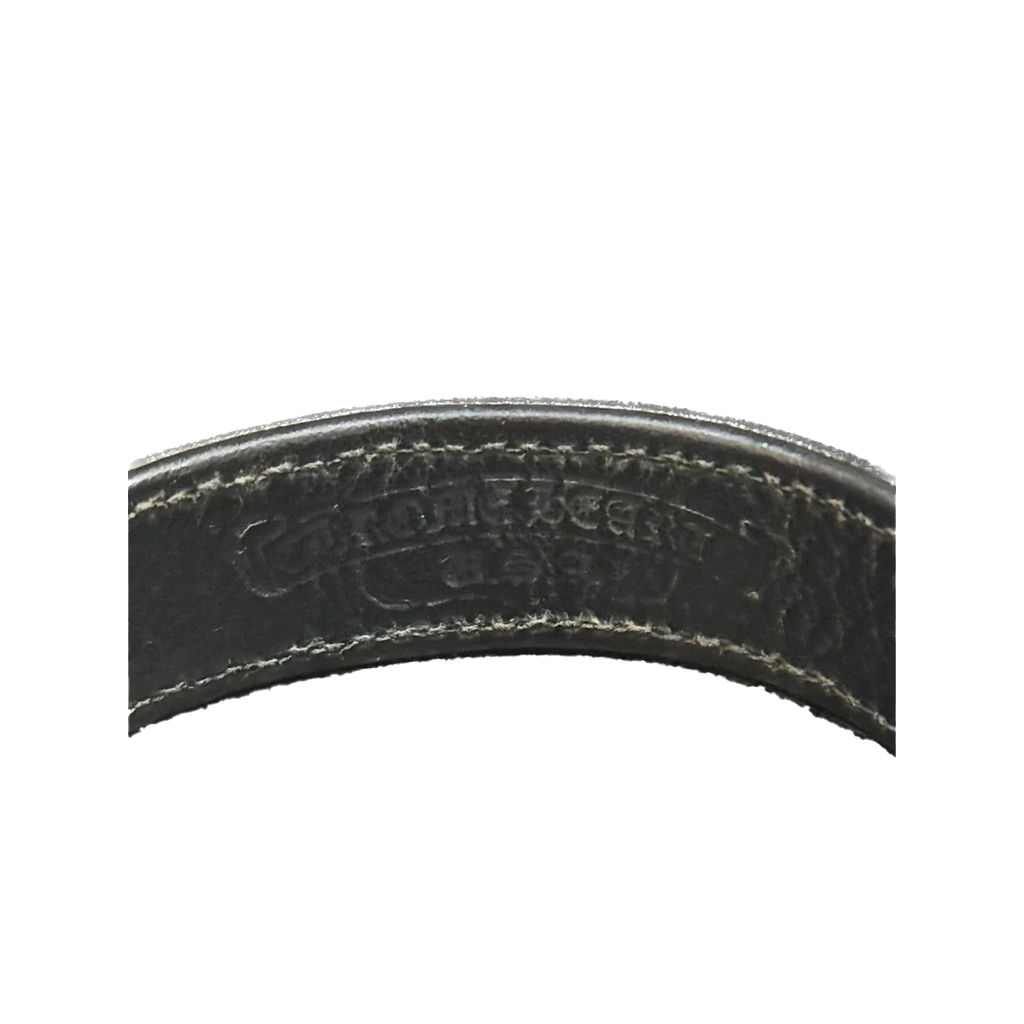 Chrome Hearts Leather Cross Ball Bracelet