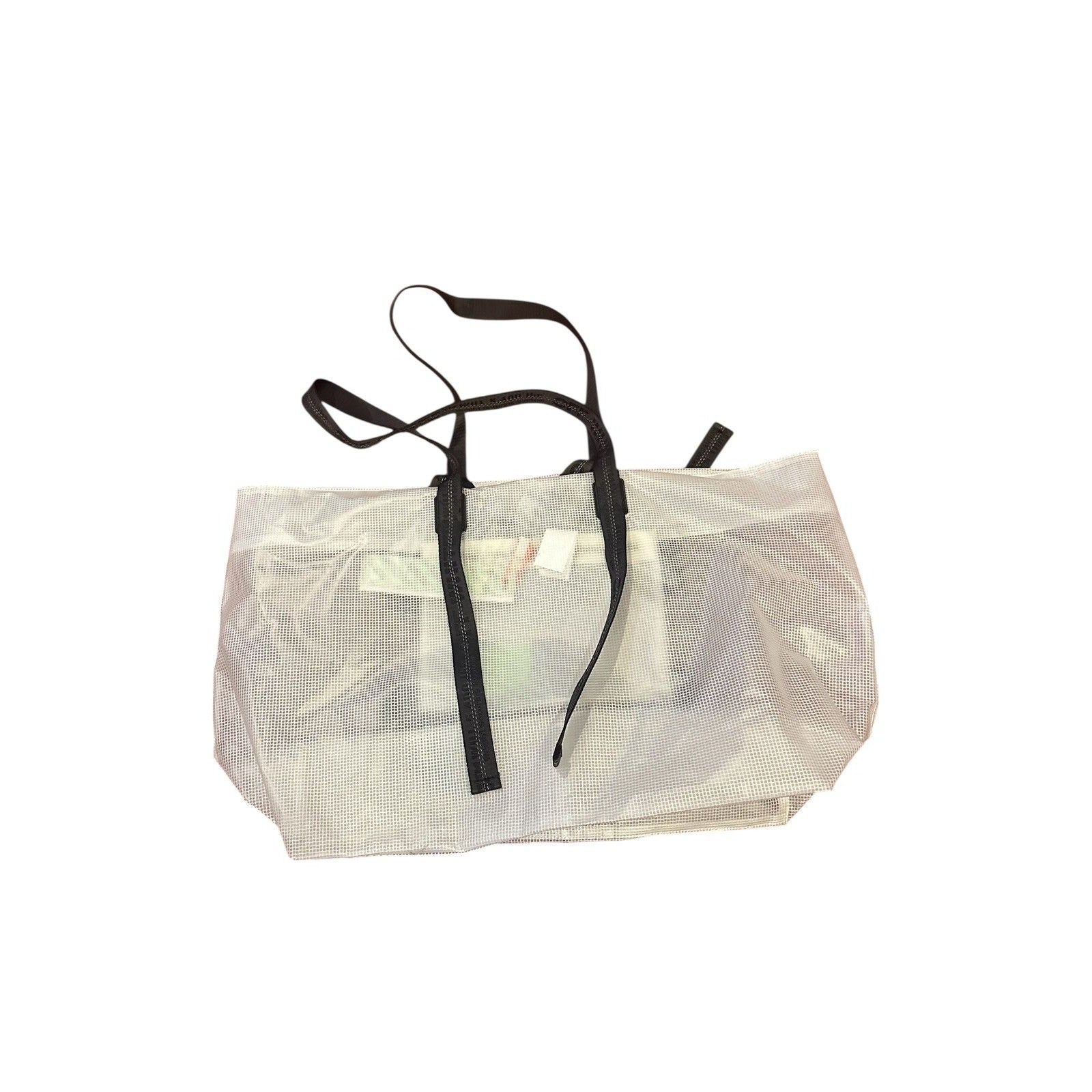 OFF WHITE TRANSPARENT TOTE
